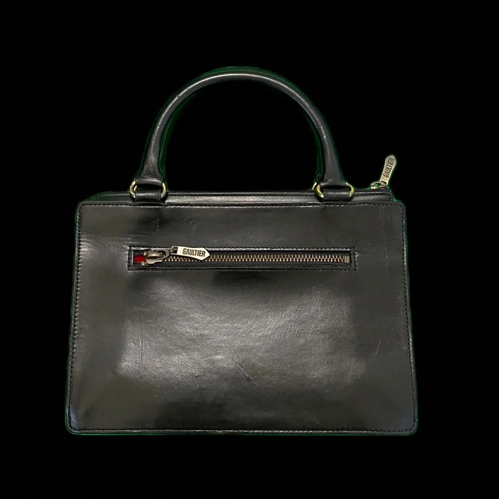 90’s Jean Paul Gaultier Leather Window Bag - Picture 3 of 4